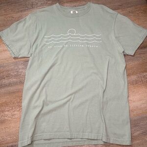 Comfort Colors Women's Light Green Graphic Tee